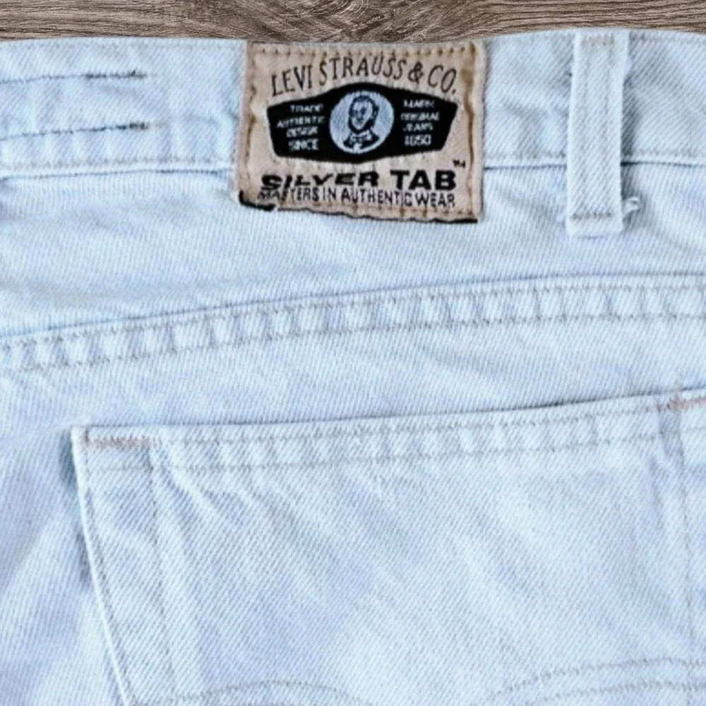 Vintage‎ 90's Levi's Silvertab Button Fly Size 36 Denim Jean Shorts